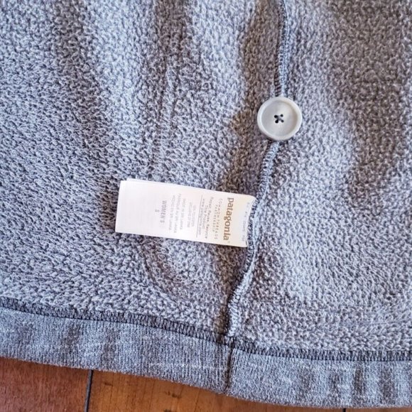 Patagonia Better Sweater Peacoat Fleece Coat Women's Gray Buttons Sz Small - Picture 4 of 8